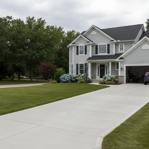 Concrete driveway in Waterloo, IA